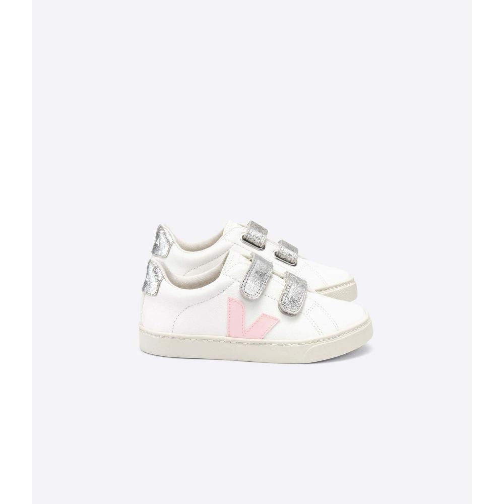 Veja ESPLAR CHROMEFREE Schoenen Kinderen White/Pink | BE 731PJJ